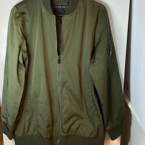 Bernardo Khaki Green Zip-Up Jacket